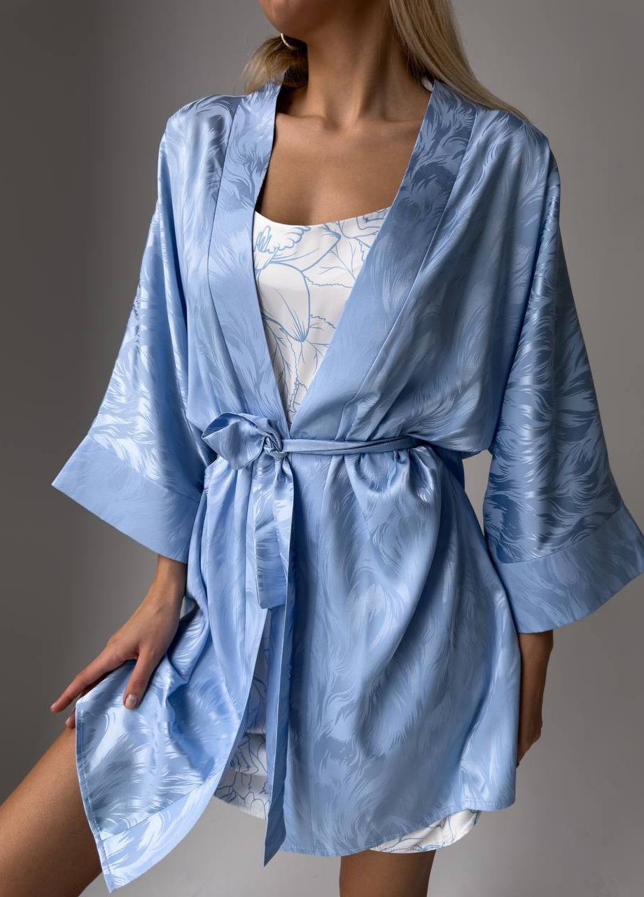 Халат и рубашка с поясом Domino жіночий халат та нічна сорочка (276975670)