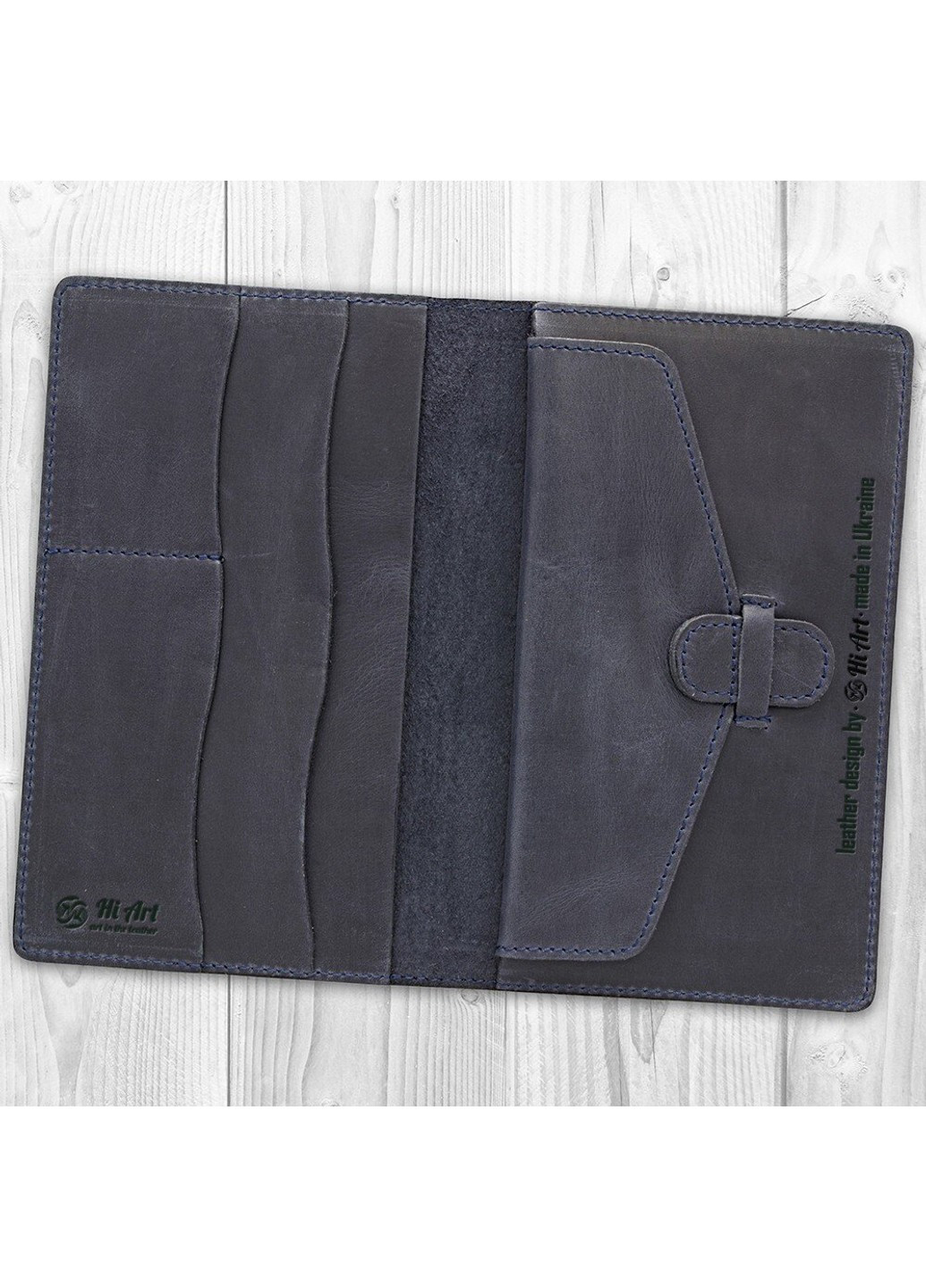 Кожаное портмоне Original PB-01-S19-4013-000 Синий Hi Art (268371830)