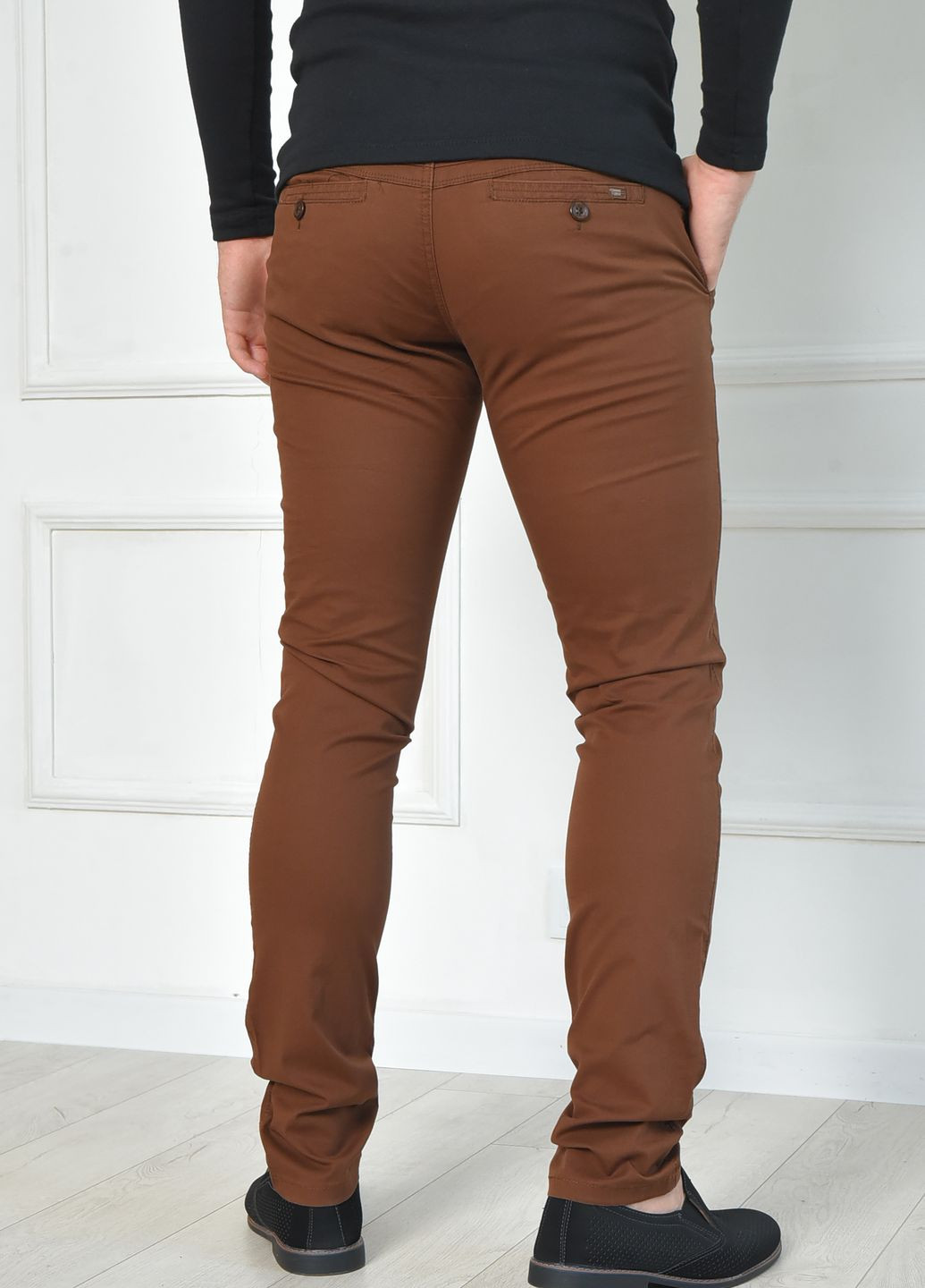 Штани чоловічі коричневого кольору Let's Shop (262442759)