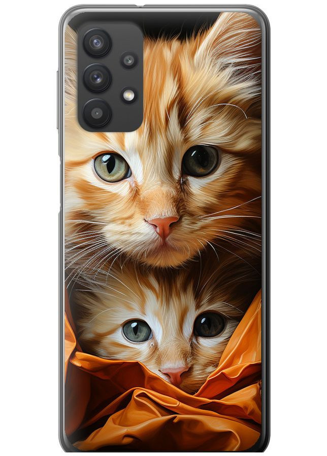 Силиконовый чехол 'Котики 2' для Endorphone Samsung Galaxy A32 A325F (267238019)