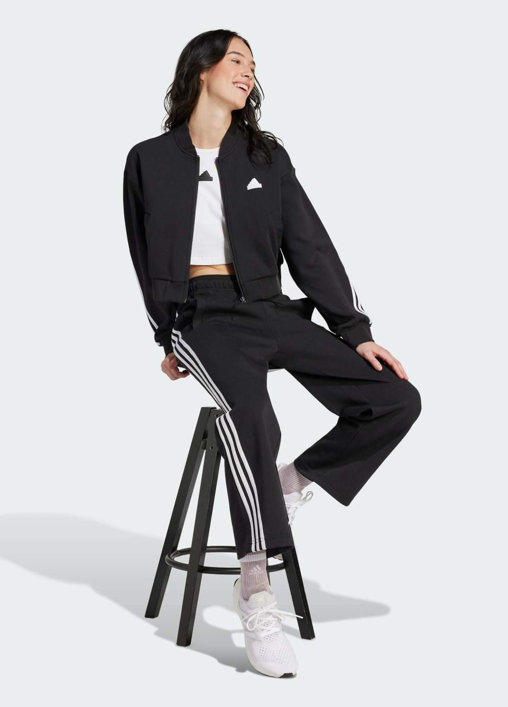 Спортивные брюки Future Icons 3-Stripes Open Hem adidas (277978218)