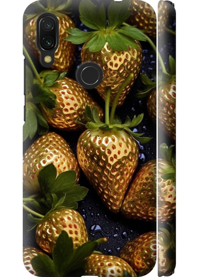 3D пластиковий матовий чохол 'Золота полуниця' для Endorphone Xiaomi Redmi 7 (259321718)