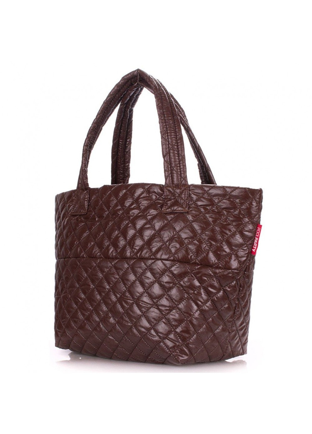 Стеганая женская сумка BROADWAY коричневая PoolParty (262892102)