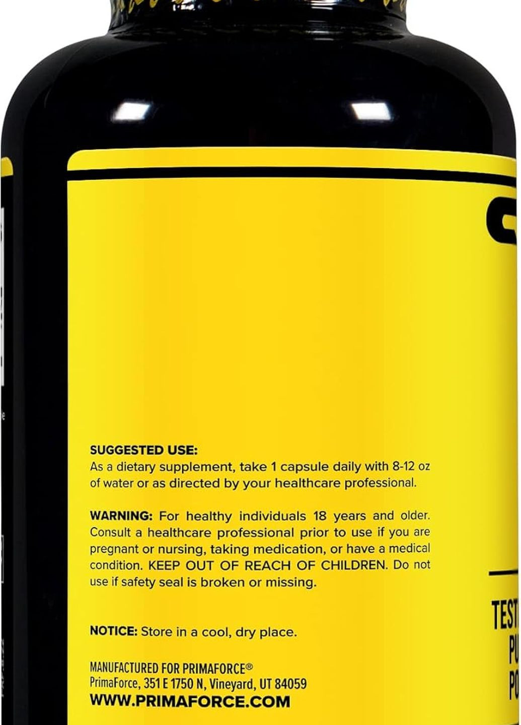 Туркестерон Turkesterone, Ajuga Turkestanica, 600 mg, 90 Capsules Primaforce (264644014)