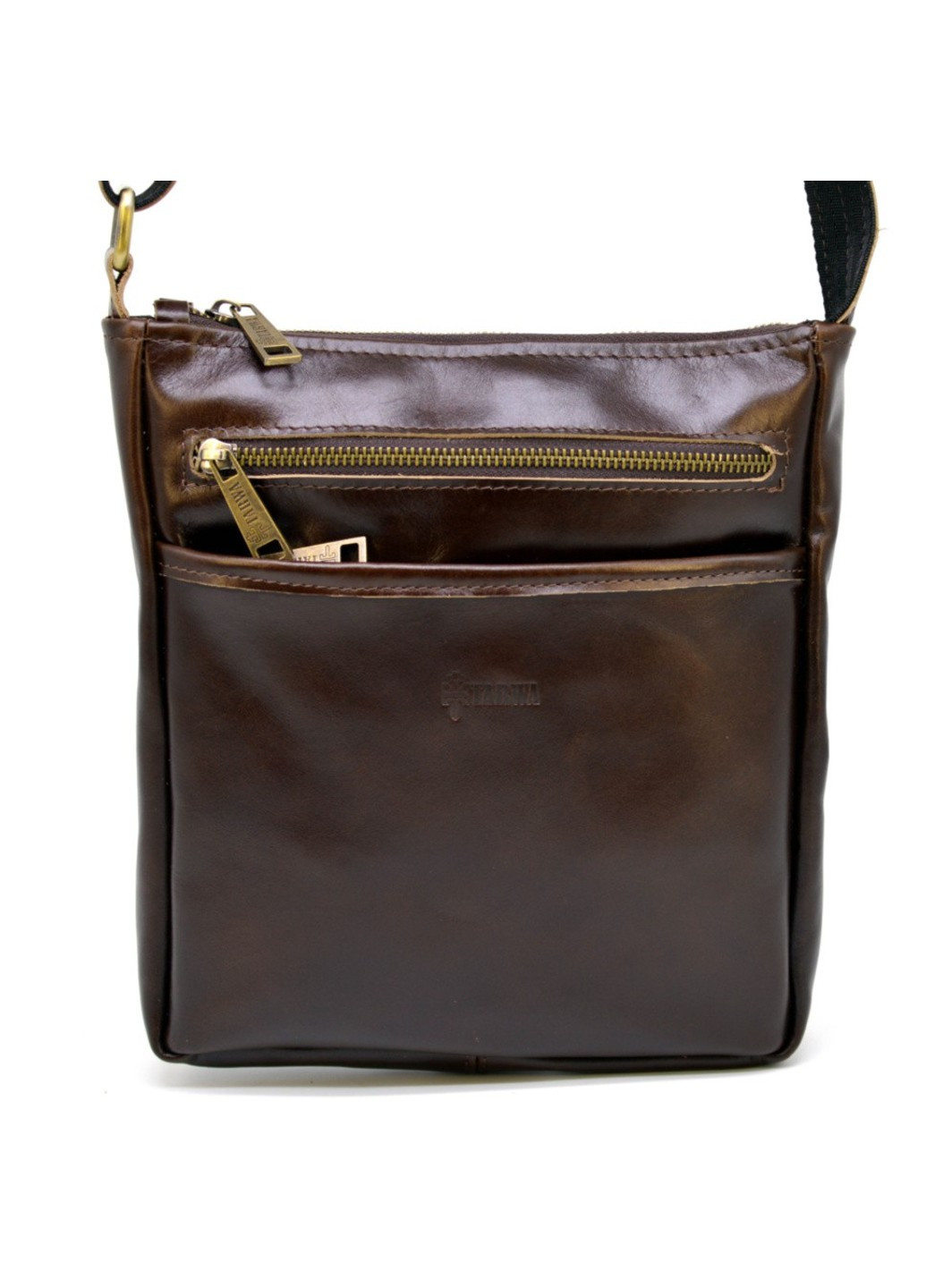 Чоловіча шкіряна сумка коричнева Алькор gca-1300-3md TARWA (272597004)