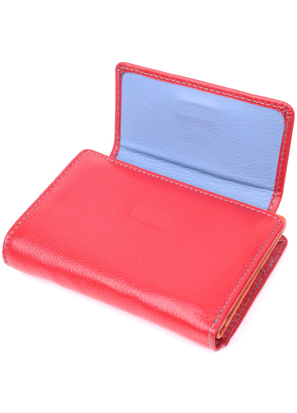 Яркий кошелек для женщин из натуральной кожи 22503 Красный st leather (277980571)