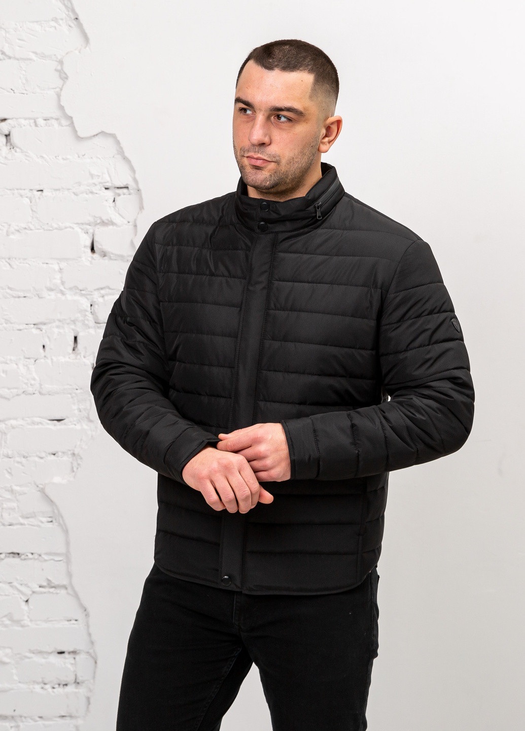 Черная демисезонная мужская демисезонная куртка большого размера бренд vavalon SK