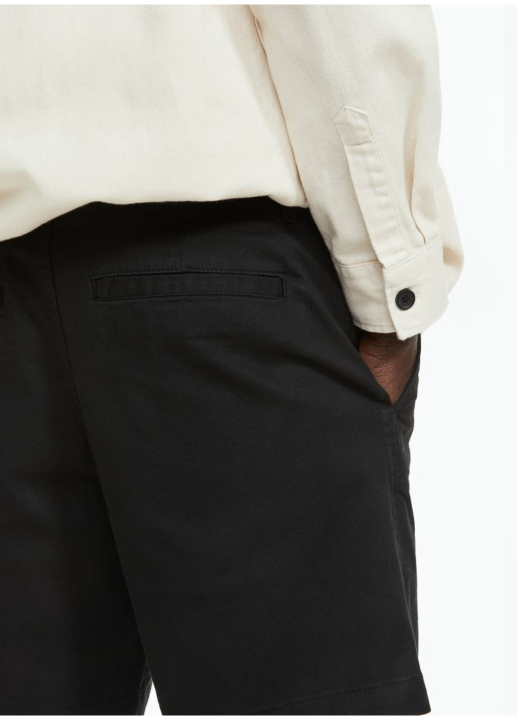 Чоловічі класичні шорти Regular Fit (55785) W34 Чорні H&M (259017648)