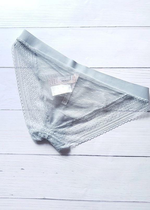 Трусики женские ажурные Victoria`s Secret Серые Victoria's Secret (261855757)