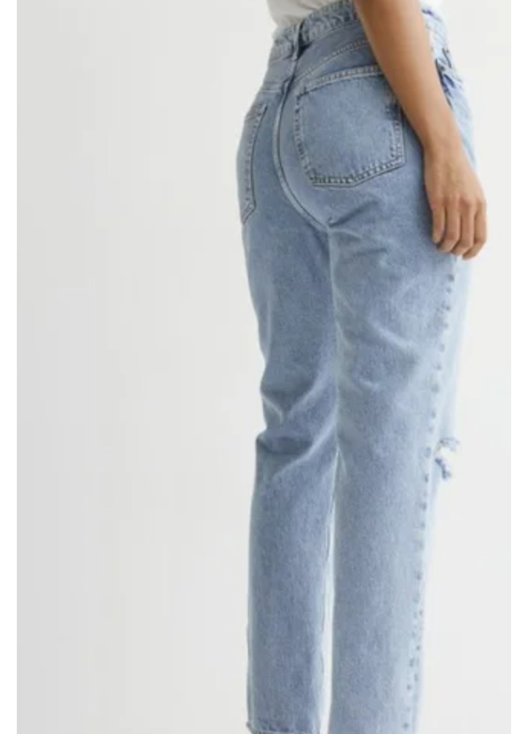 Женские прямые джинсы 90's Straight Hight waist Н&М (55737) 36 Голубые H&M - (258744235)