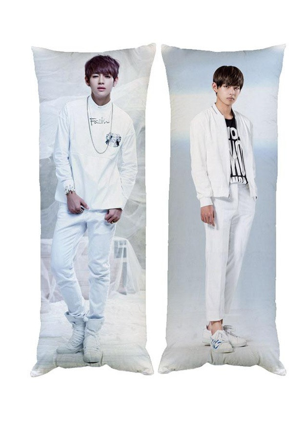 Подушка дакимакура K-pop Ким Техён V BTS декоративная ростовая подушка для обнимания двусторонняя 30*60 No Brand (258987181)
