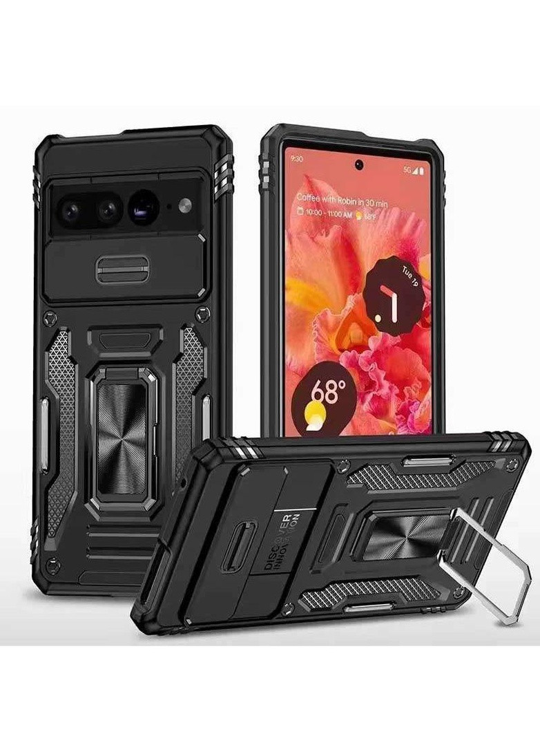 Ударопрочный чехол Square Ring c шторкой на камеру lkz Google Pixel 7 Pro Epik (258819242)