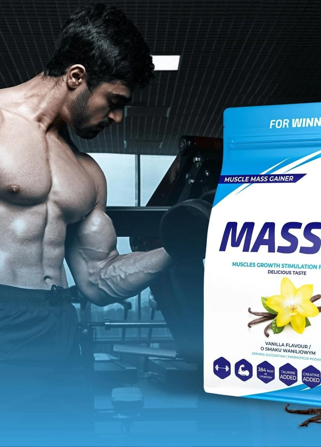 Гейнер 6Pak Mass Pak 1000 gr (Vanilla) 6PAK Nutrition (269452895)