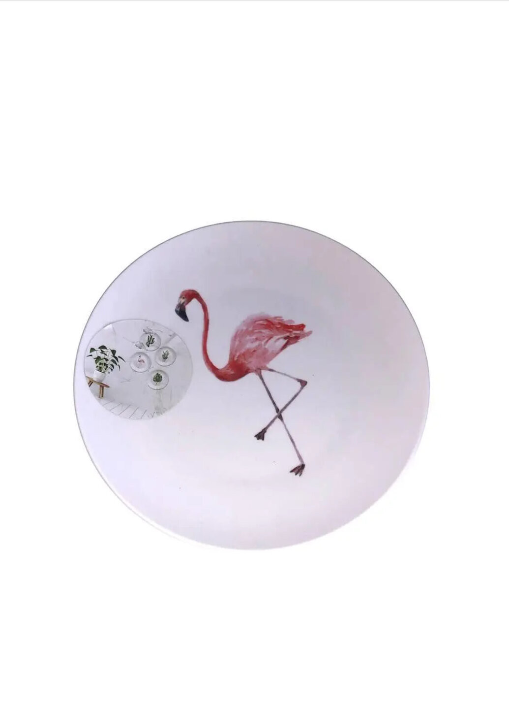 Декоративная тарелка на стену "Фламинго" 22,5 х 22,5 см EDEKA (263276801)