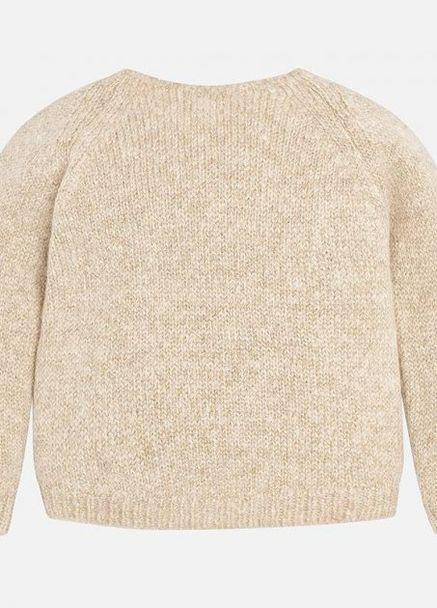 Бежевий зимовий светр для дівчинки 4322-29 бежевий пуловер Mayoral