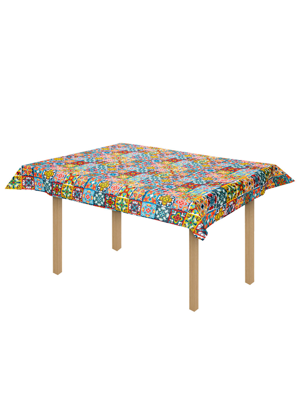 Скатертина на стіл прямокутна з принтом різнобарвний Livarno home (257971894)