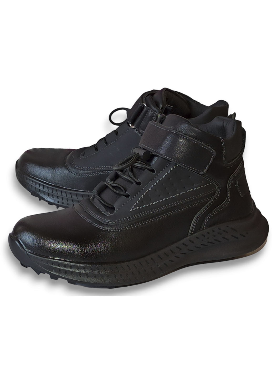 Черные повседневные осенние демисезонные ботинки хайтопы для мальчика подростка на флисе 10151а 33-21,5см 35-22,5см 36-23см 37-23,5см 38-24,2см Tom.M