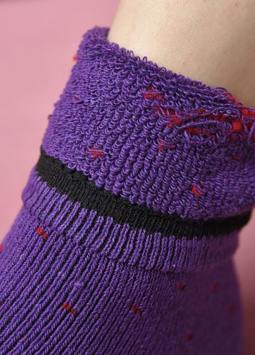 Носки махровые женские фиолетового цвета размер 36-41 Let's Shop (268371061)