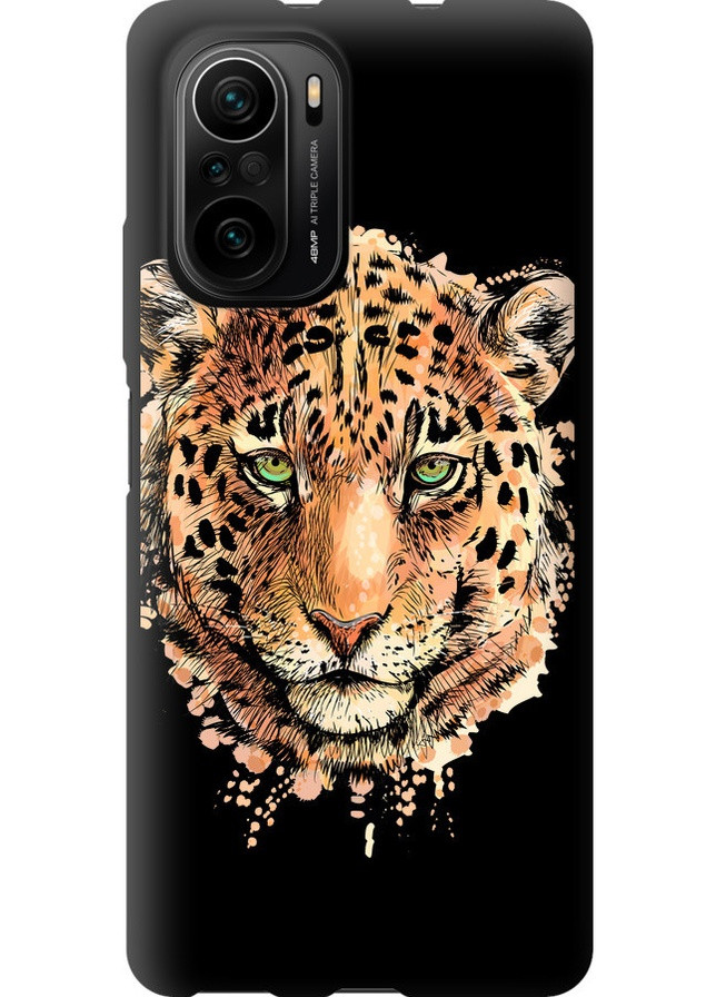 TPU чорний чохол 'Леопард v2' для Endorphone Xiaomi Poco F3 (258089960)