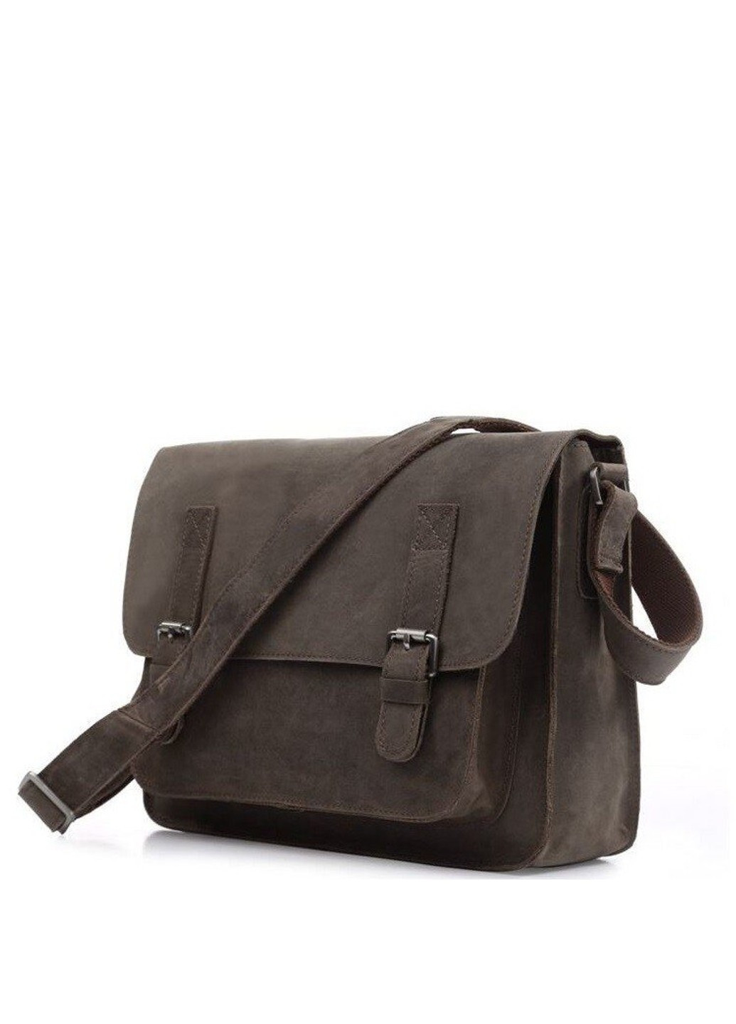 Сумка из натуральной кожи 14097 Тёмно-серый Vintage (262976687)