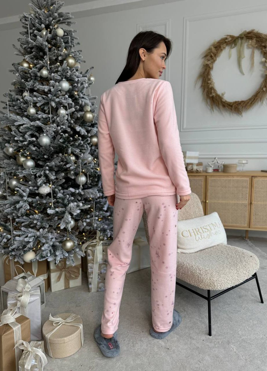Светло-розовая всесезон нежная пижамка с оленем Vakko