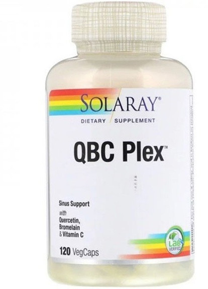 QBC Plex 120 Veg Caps Solaray (256723160)