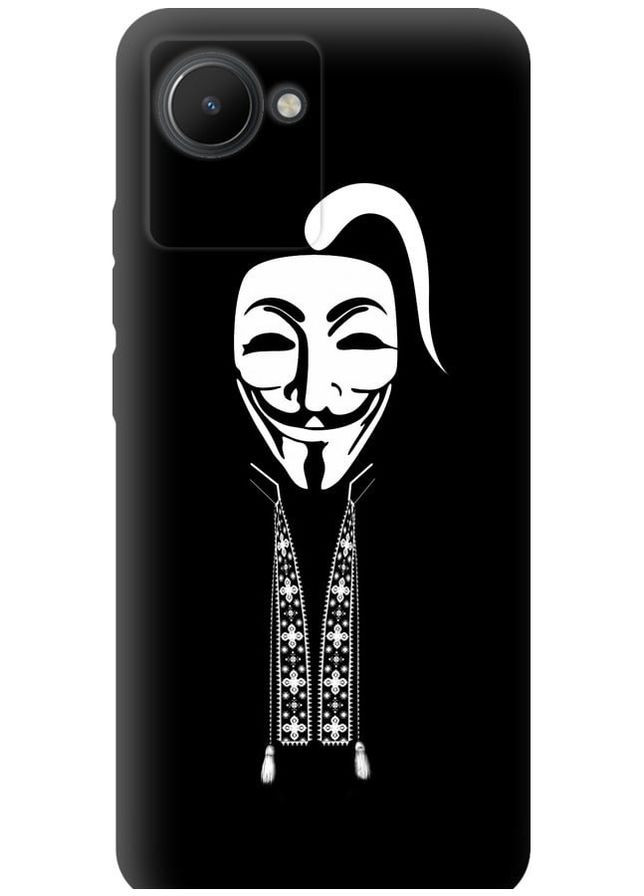 TPU чорний чохол 'Anonimus. Козак' для Endorphone Realme C30 (269343265)