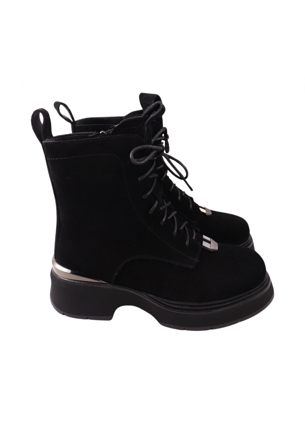 Черевики жіночі чорні натуральна замша Oeego 195-24ZHC (268030471)