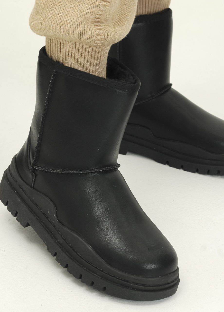 Уггі жіночі шкіряні чорні Lonza (277757628)