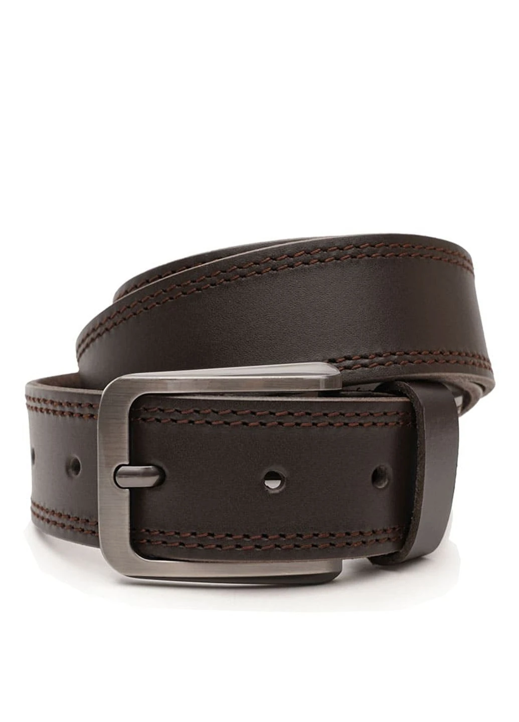 Шкіряний чоловічий ремінь Borsa v1115fx18-коричнева шкіряна кістка Borsa Leather (266143135)