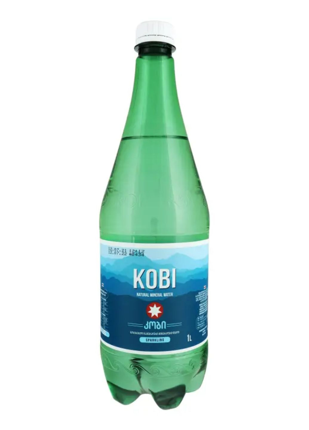 Вода мінеральна лікувально-столова газована 1 л пластикова пляшка Kobi (277978086)