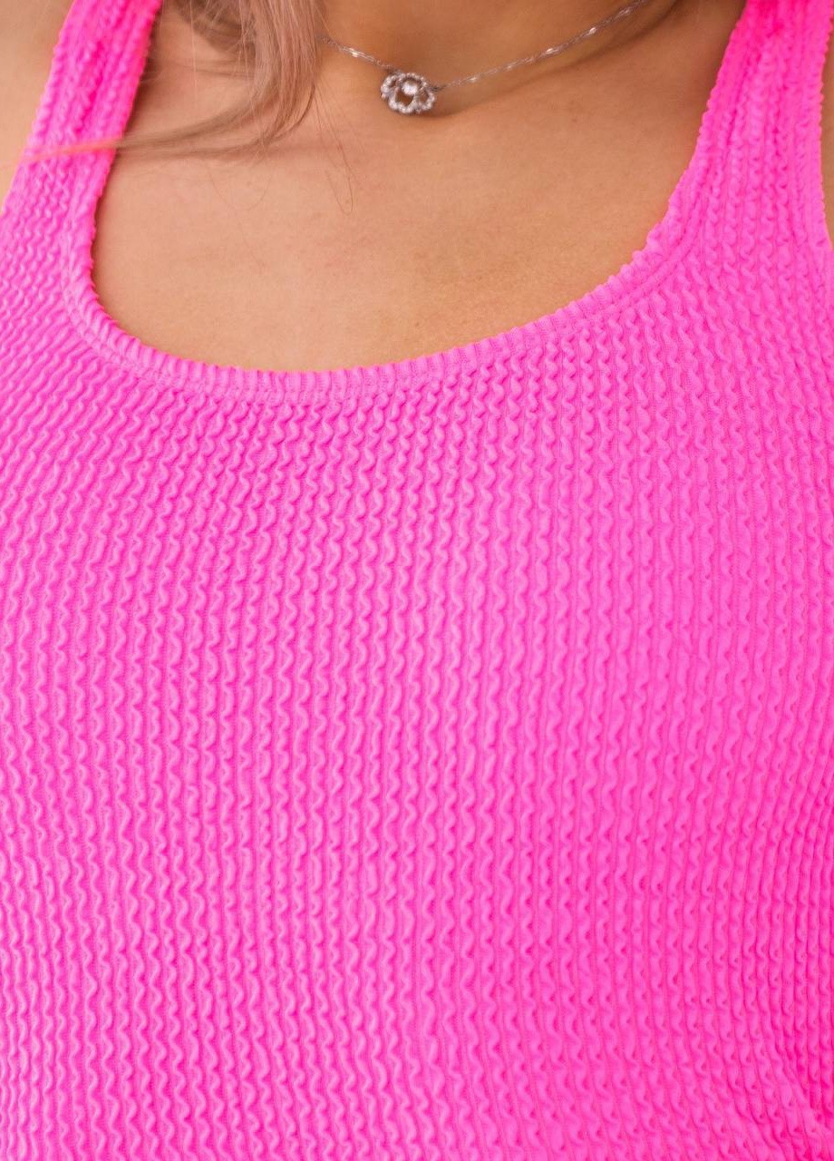 Рожевий літній ефектний жіночий купальник No Brand