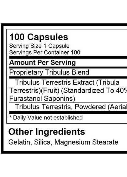 Tribulus 625 100 Caps Optimum Nutrition (256720309)