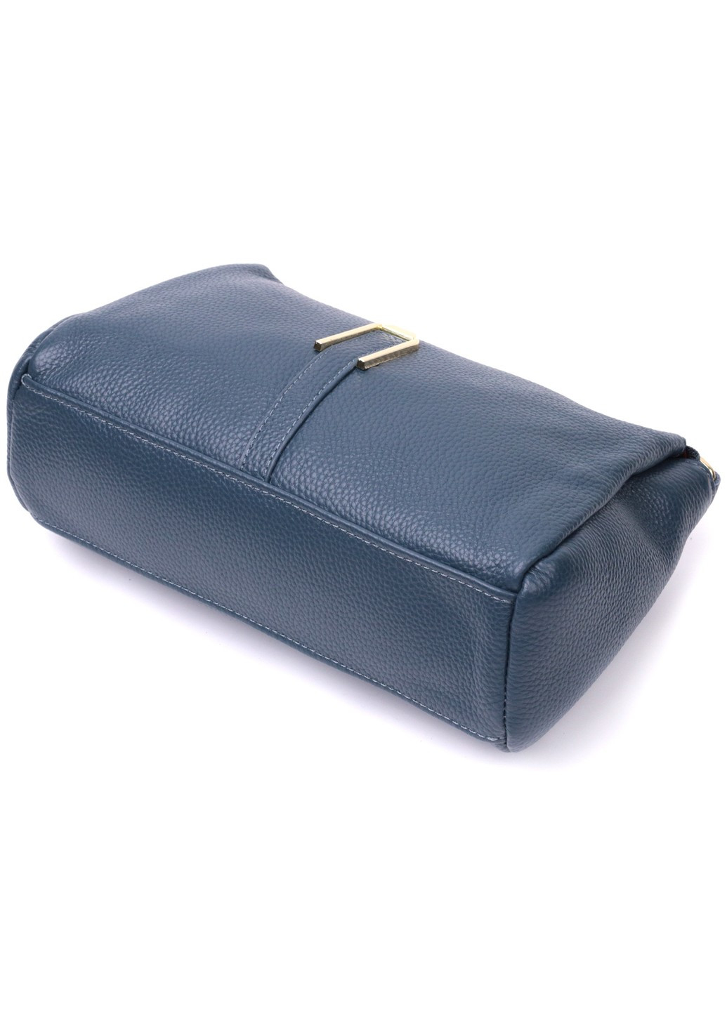 Женская практичная сумка через плече из натуральной кожи 22287 Синяя Vintage (276461787)
