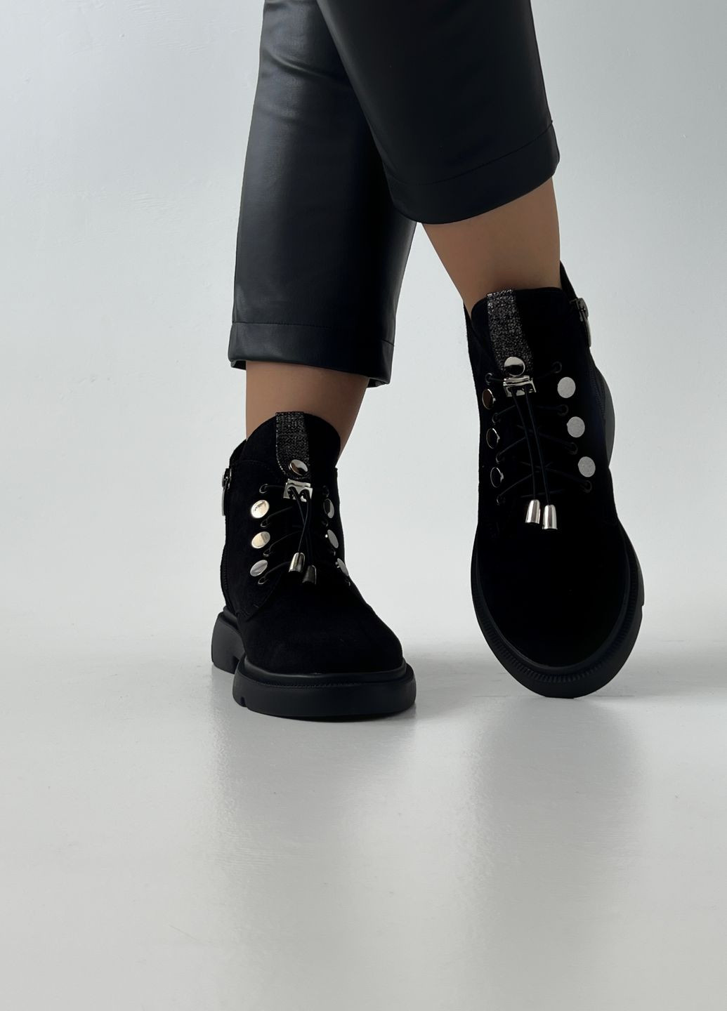 Черные кэжуал осенние ботинки Digsi