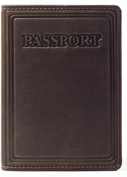 Кожаная Обложка Для Паспорта, Загранпаспорта Villini 002 Коричневый Martec (259735337)