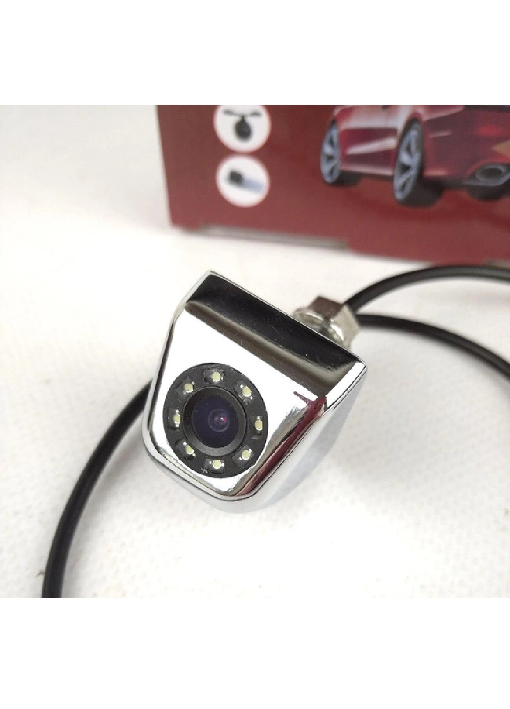 Камера заднього виду в автомобіль зі світлодіодним підсвічуванням для внутрішньої зовнішньої установки (476243-Prob) Нікель Unbranded (277962486)