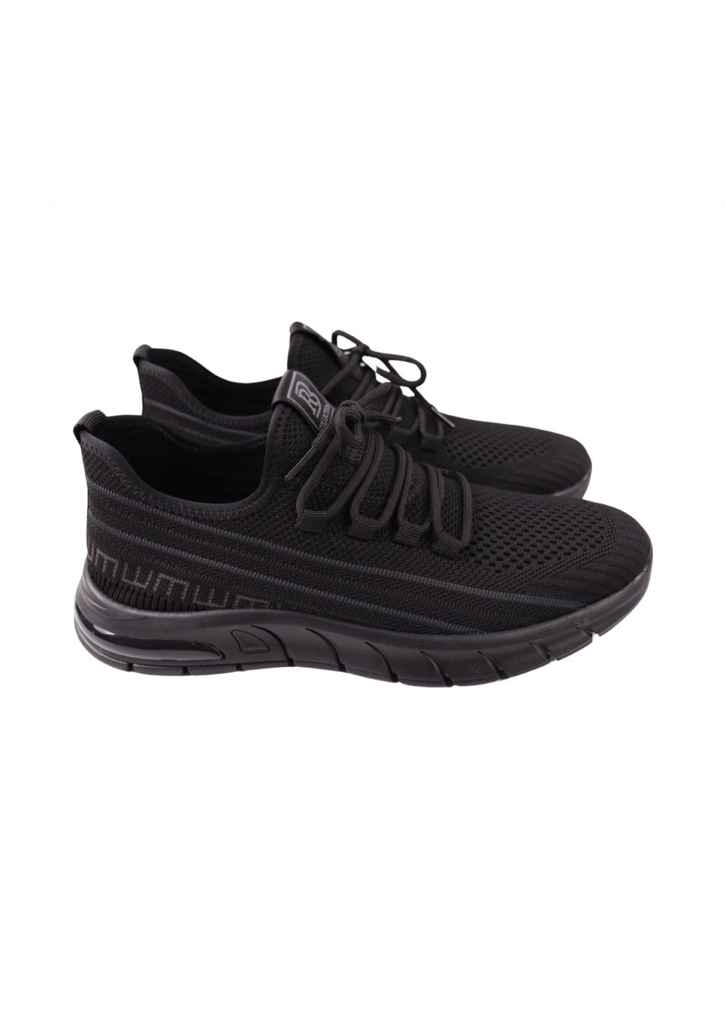 Черные кроссовки мужские черные текстиль Berisstini 251-24LK