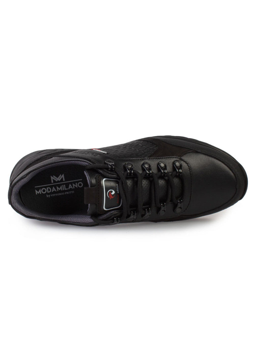 Черные демисезонные кроссовки мужские бренда 9402160_(1) ModaMilano