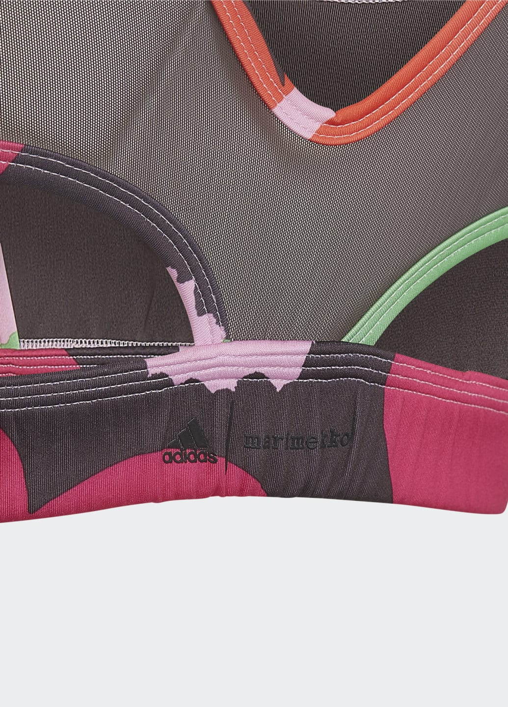 Рожевий спортивний бра x marimekko believe this aeroready adidas