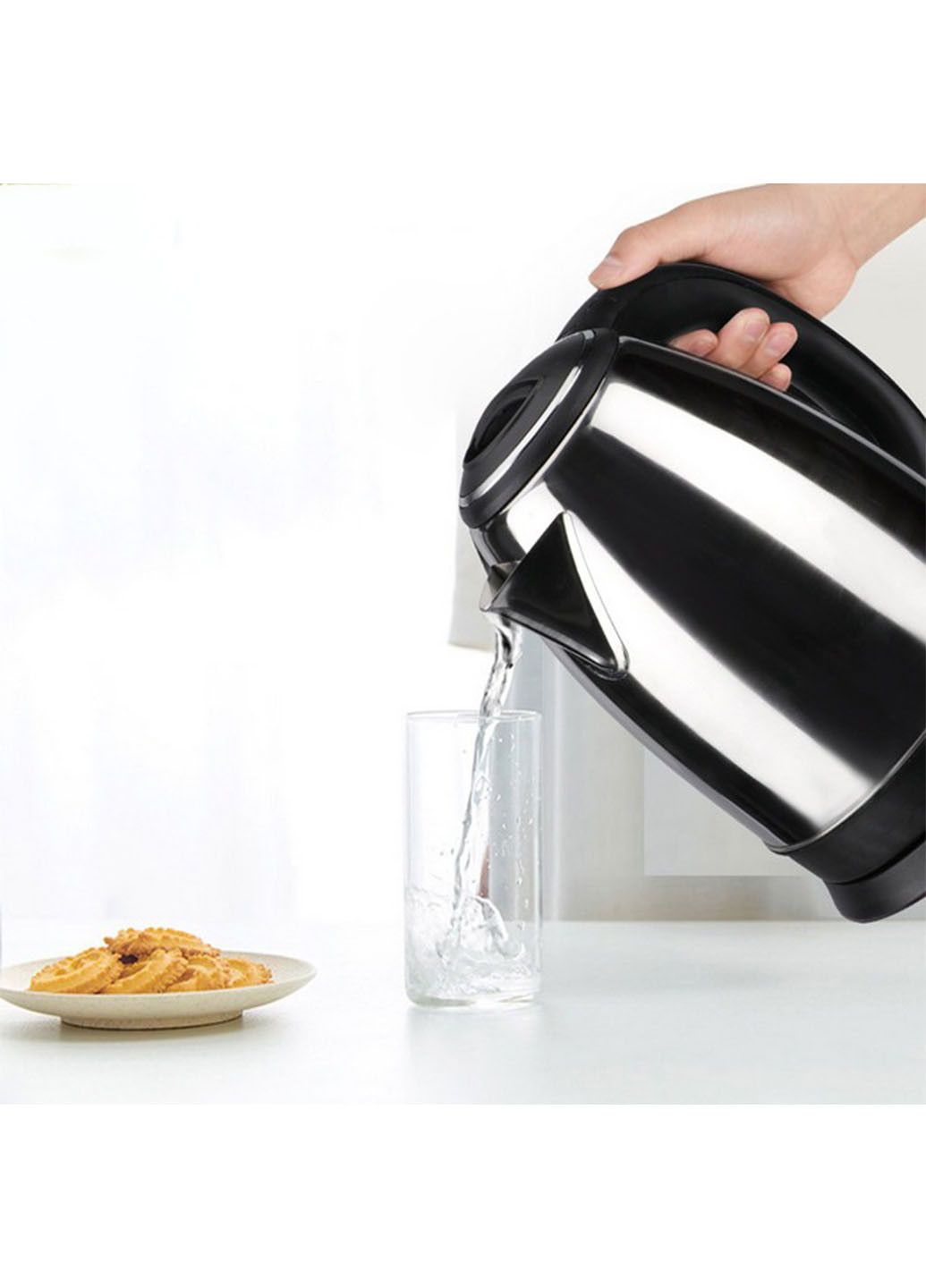 Електрочайник RAF із нержавіючої сталі 1500 Вт 2,0 л Good Idea R7816 (265021343)