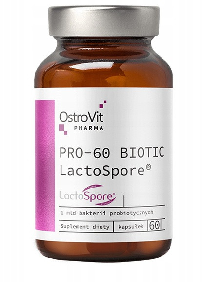 Пробіотик Pharma PRO-60 BIOTIC LactoSpore 60 caps Ostrovit (259635590)