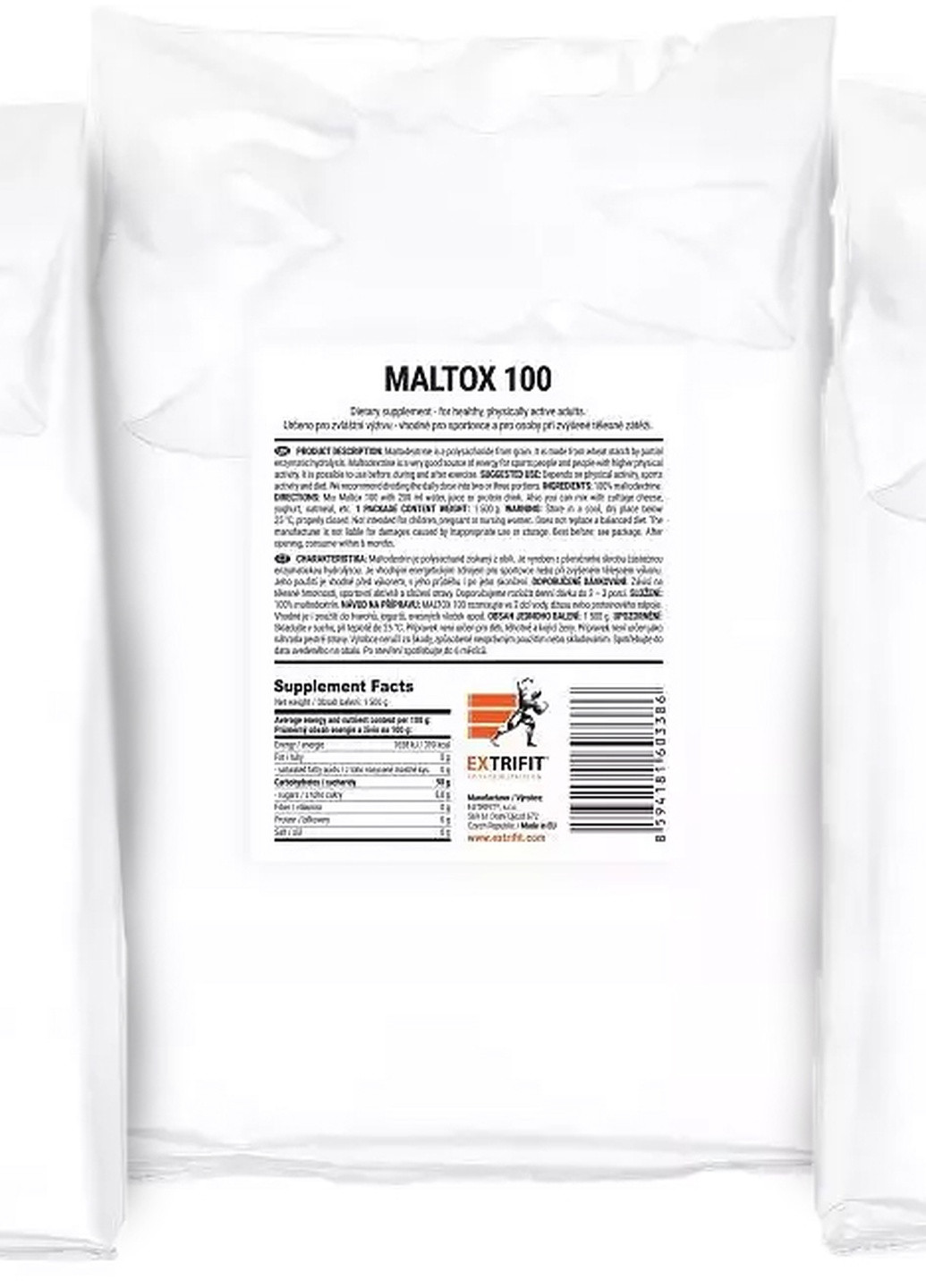 Мальтодекстрин Raw Maltox 1500 g Extrifit (259577483)