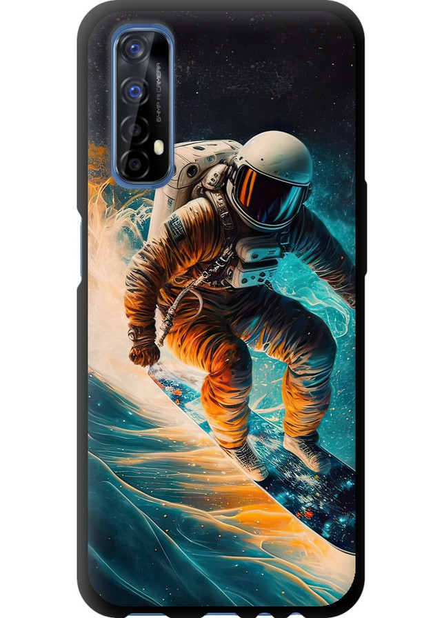 TPU чорний чохол 'Сноубордист' для Endorphone Realme 7 (258094438)