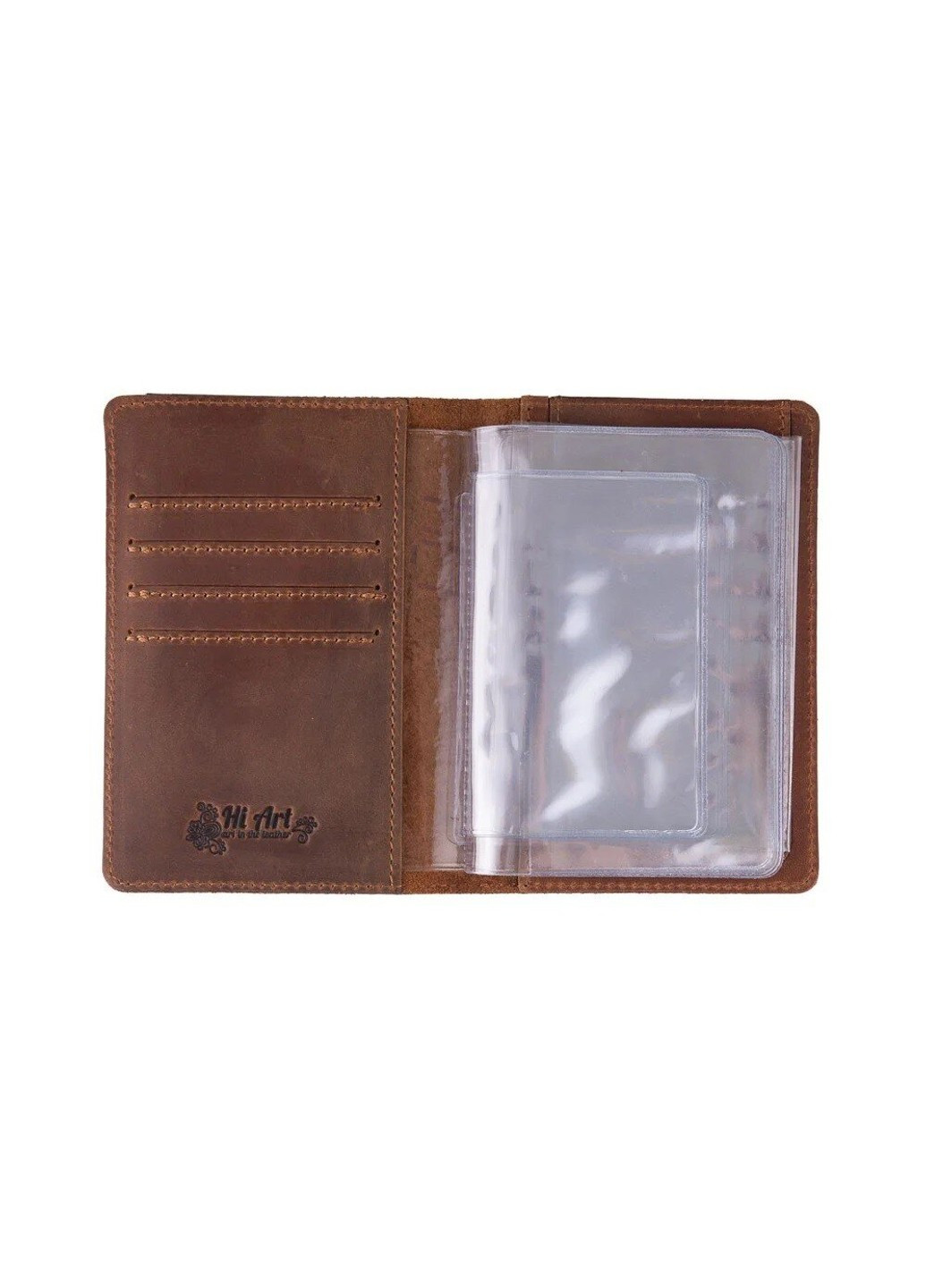 Обложка-органайзер для документов из кожи HiArt Mehendi Art AD-01-S19-1235-T005 Рыжий Hi Art (268371239)