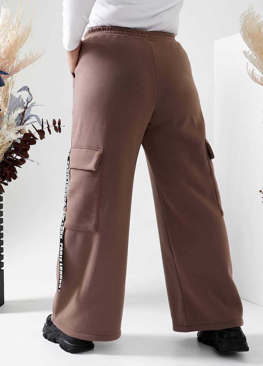Жіночі брюки карго колір мокко р.50/52 441316 New Trend (263134341)