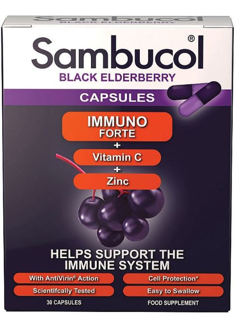 Black Elderberry Immuno Forte 30 Caps Sambucol (260492563)
