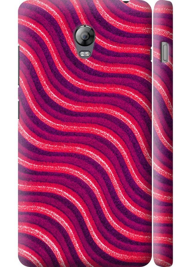 3D пластиковый матовый чехол 'Волнистые линии v2' для Endorphone Lenovo Vibe P1 (257797950)