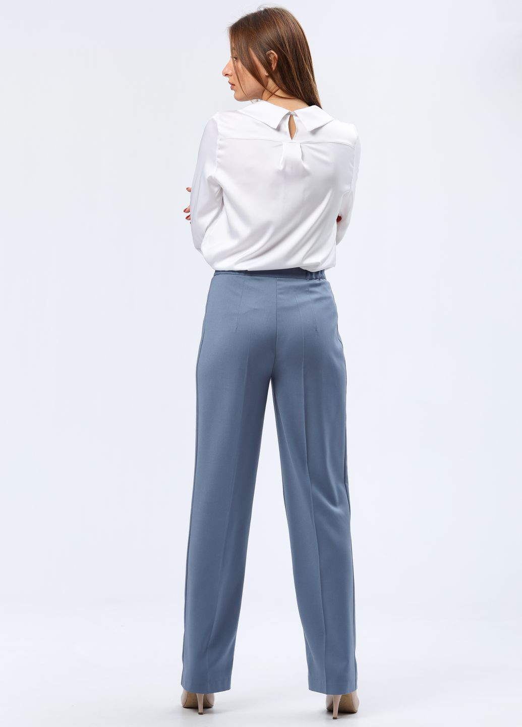 Класичні брюки з напіввовняної тканини 7170с Cat Orange (266623083)