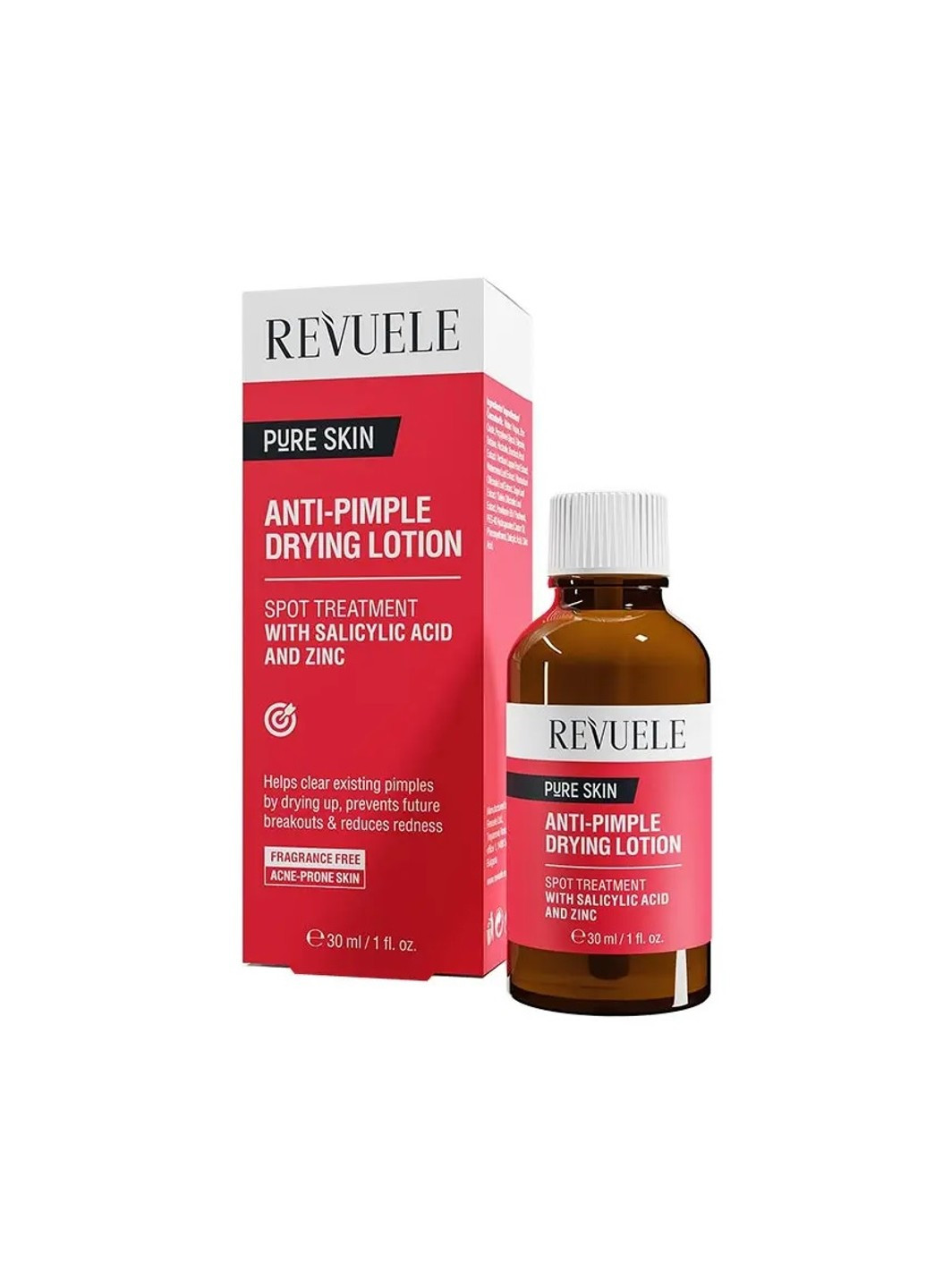 Лосьйон для підсушування прищів Anti-Pimple 30 мл REVUELE (265913187)